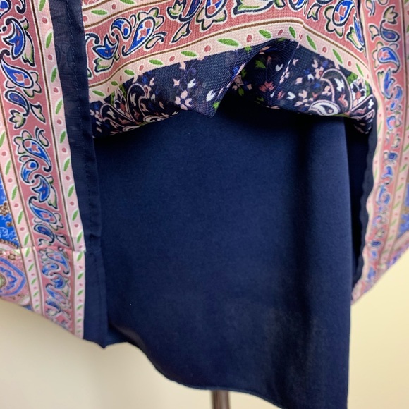 Speechless Pintuck Border Dress. Size M - Picture 3 of 8